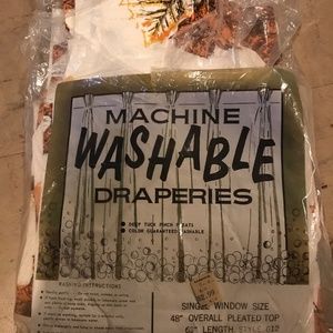 Vintage Machine Washable Draperies